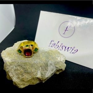 18K gold and rose gold custom made ring